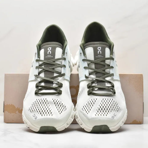 On Cloud X Green White Training Shoes