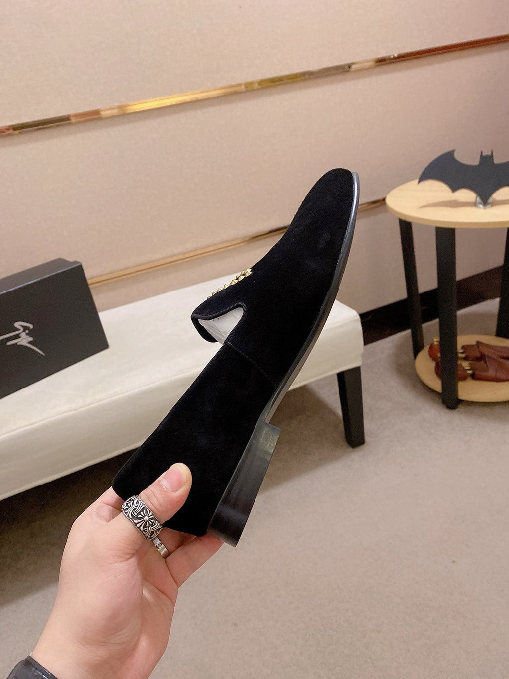 Giuseppe Zanotti Rhinestone Loafers — side