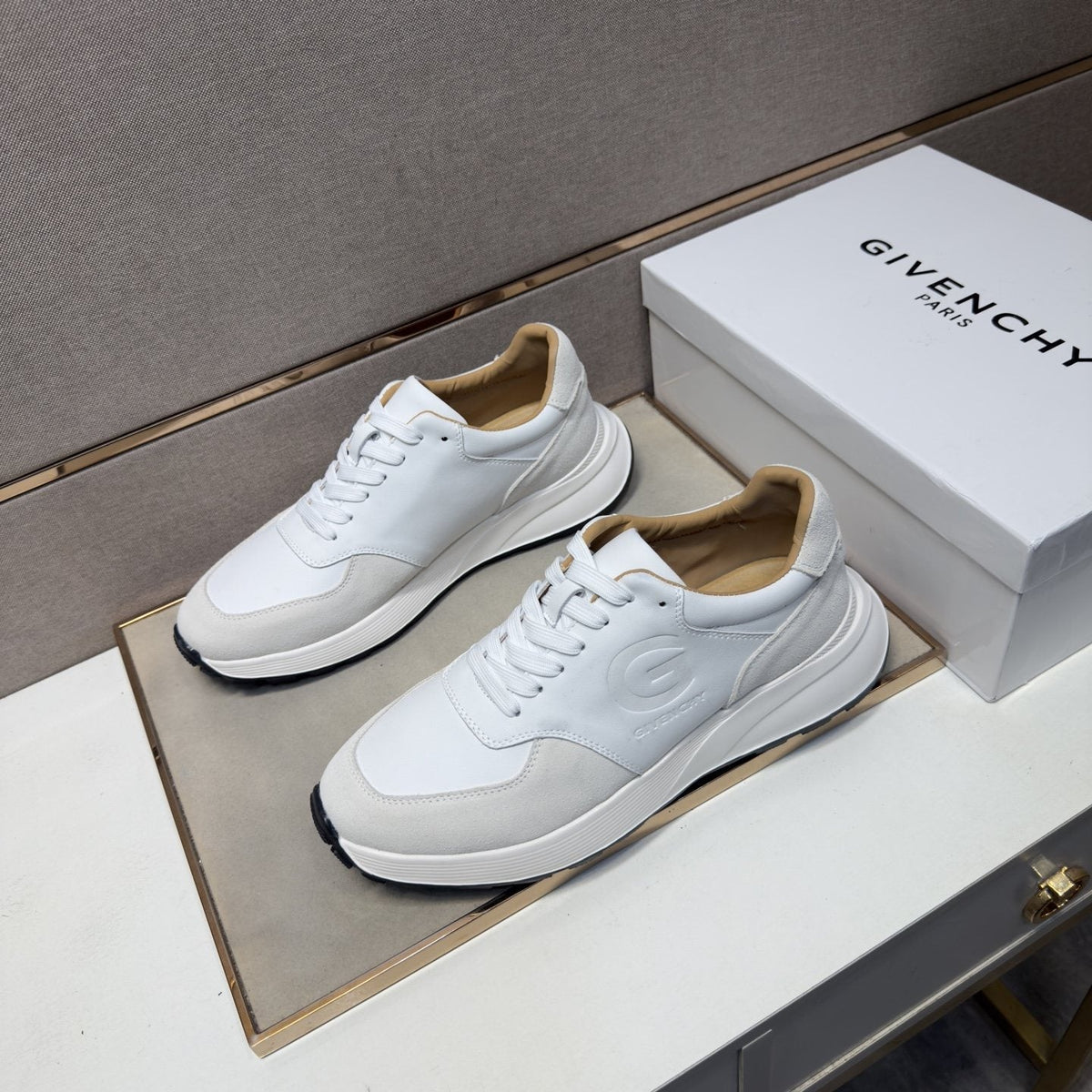 Givenchy Low-Top Lace-Up Sneakers — side