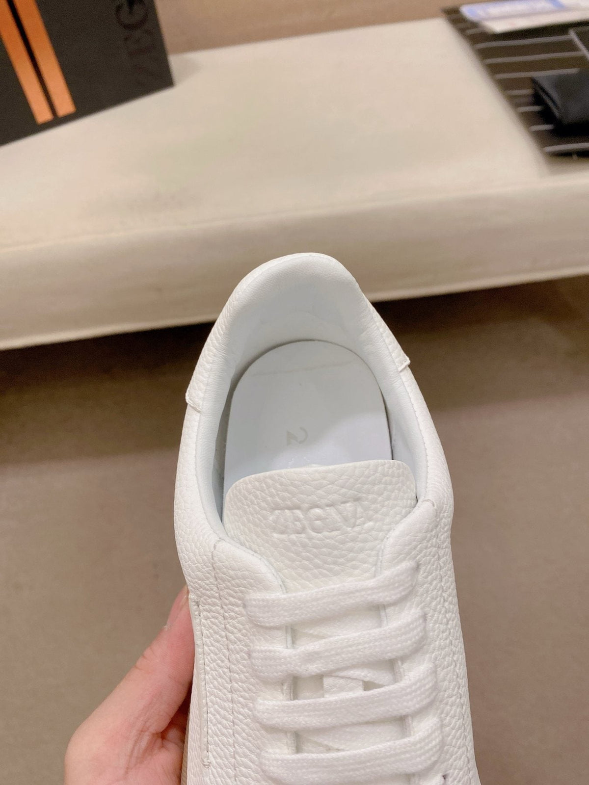 Zegna Suede Low-Top Sneakers — front