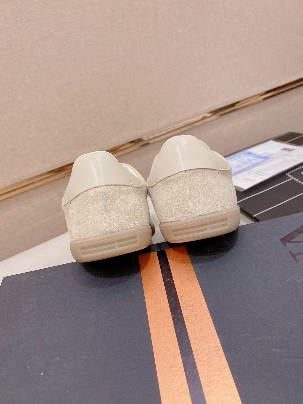 ZEGNA Gray Low-Top Sneakers — back