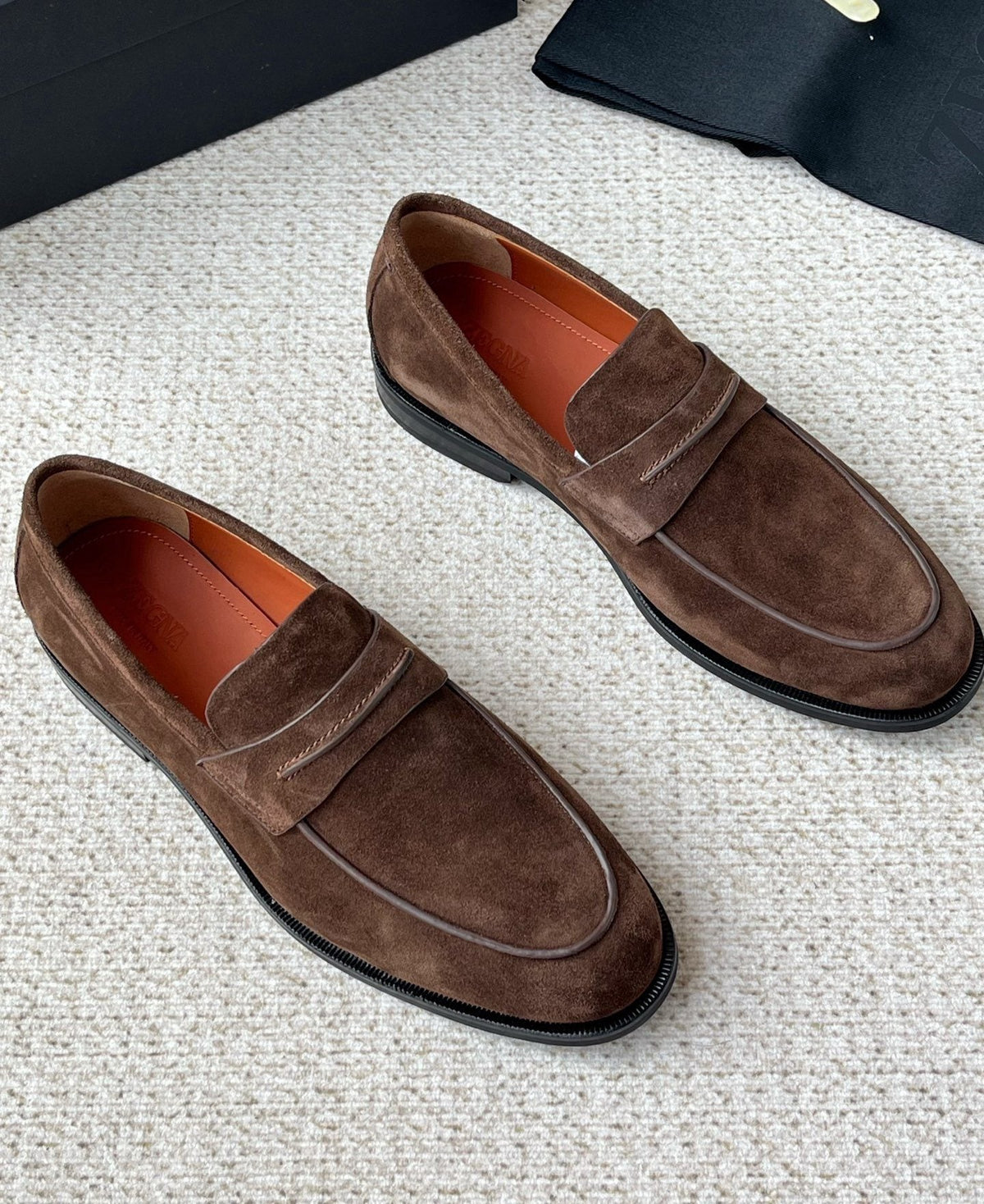 Zegna Penny Loafers — side