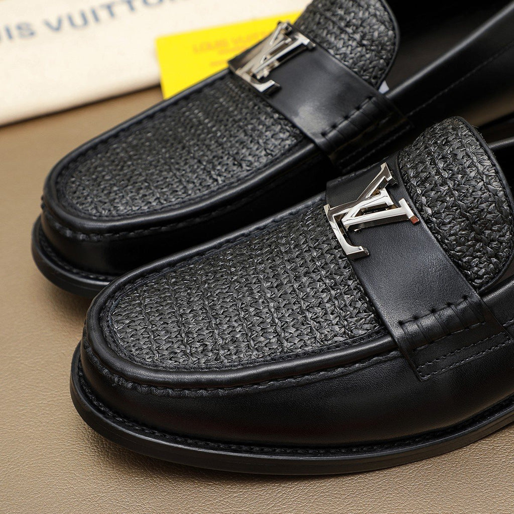 Louis Vuitton Woven Vamp Men’s Loafers — detail