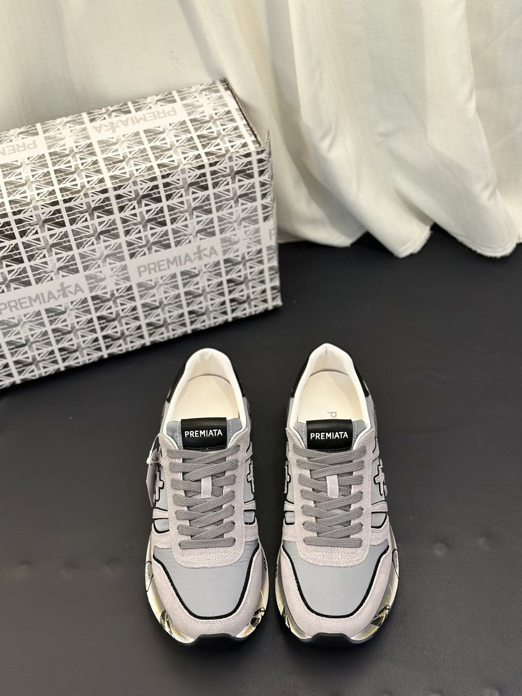 PREMIATA Panel Low-Top Sneakers — front