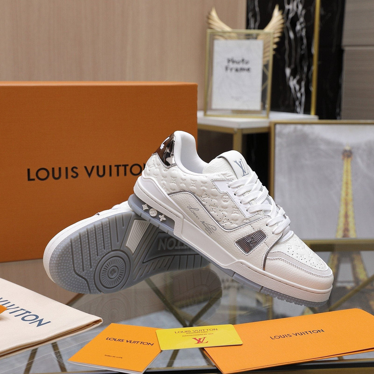 Louis Vuitton Low-Top Lace Sneakers — side