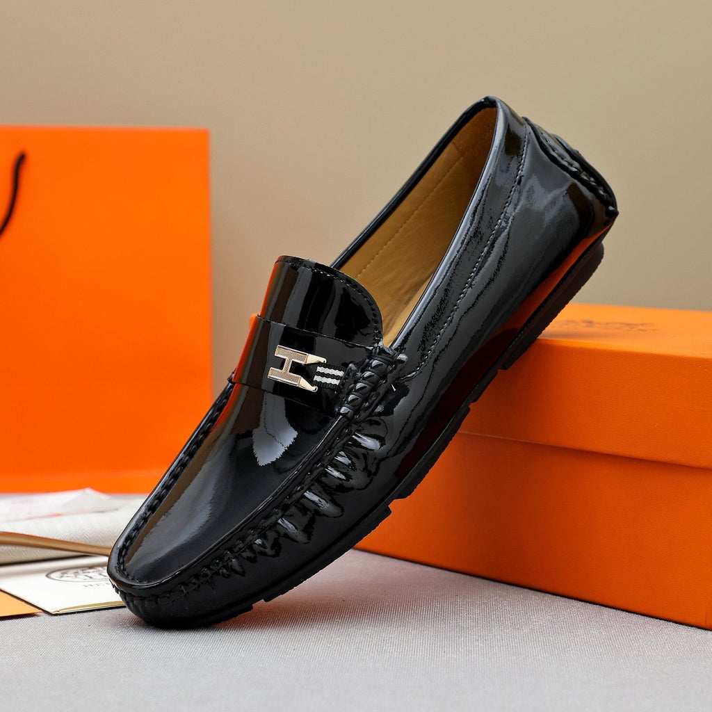 Hermès H-Hardware Slip-On Loafers — side