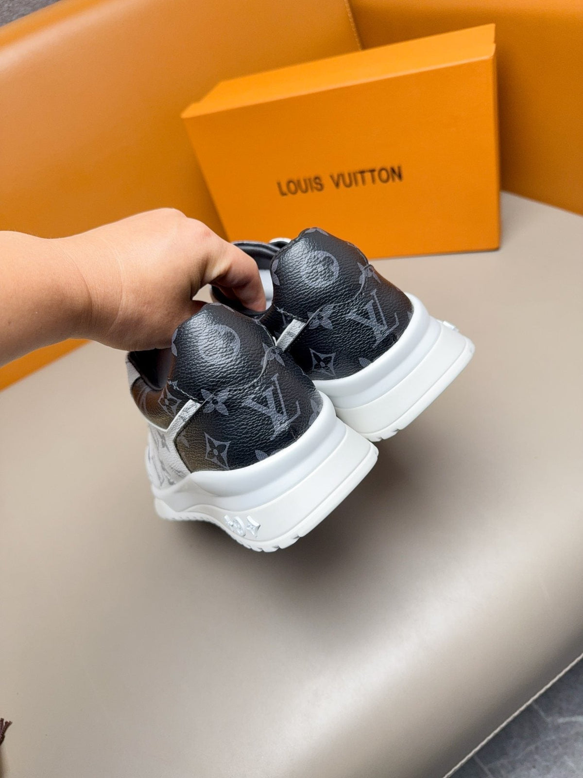 Louis Vuitton Monogram-Pattern Sneakers — back