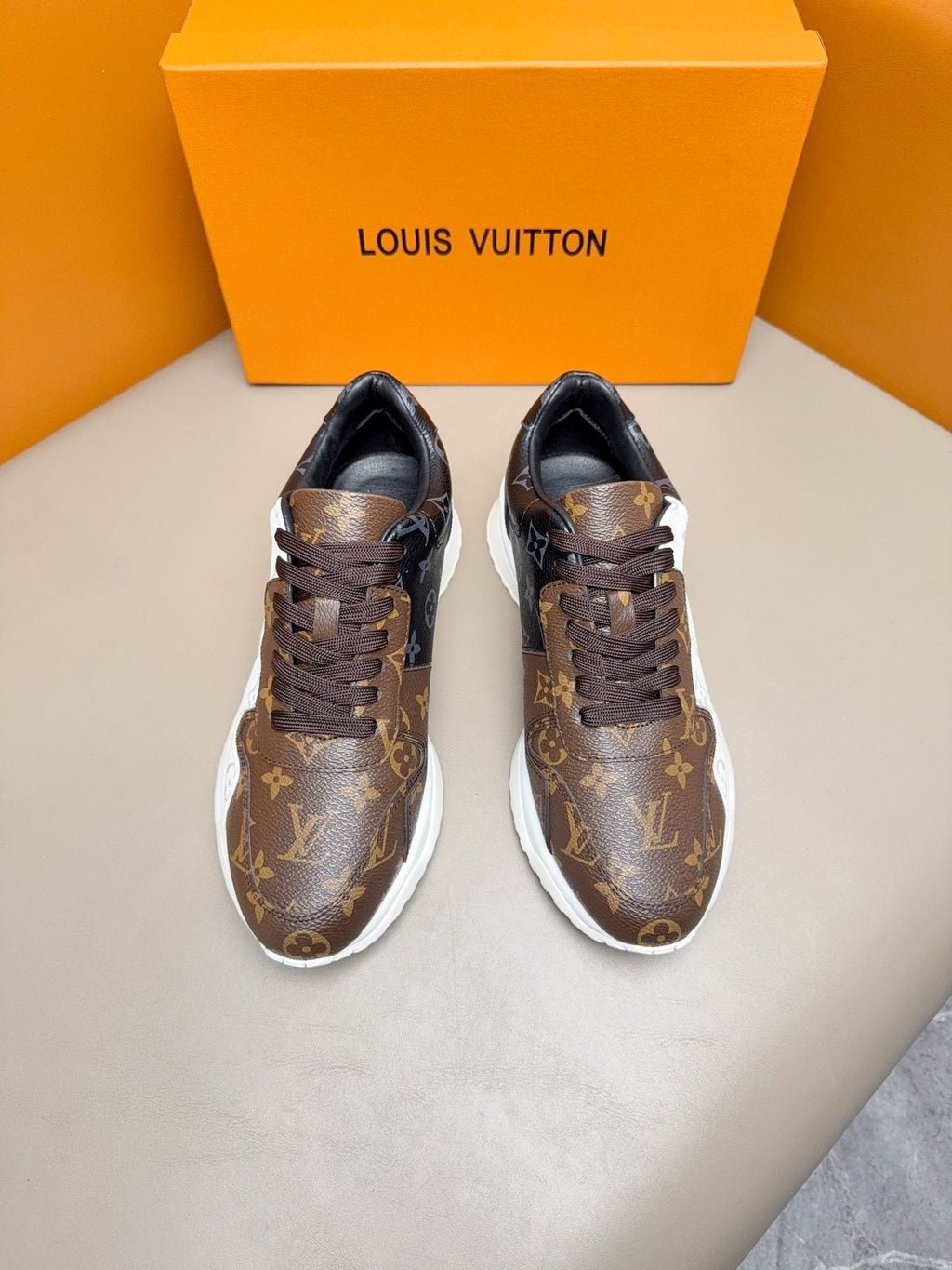 Louis Vuitton Monogram-Pattern Sneakers — front